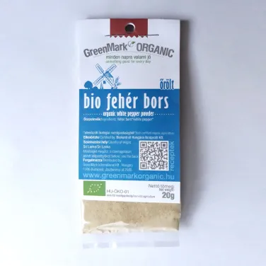 bio Fehér bors, őrölt, 20g